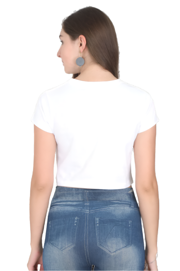 Vintage Tablecloth Cropped Tshirt