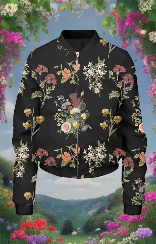 Floral Bomber Jacket